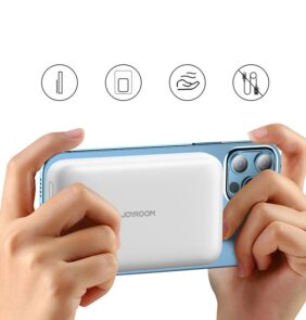 JOYROOM JR-W020 MINI MAGNETIC MAGSAFE WIRELESS POWER BANK 10000MAH BLACK