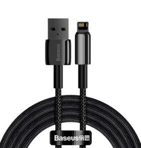 Baseus Tungsten USB - Lightning cable 2.4 A 2 m black (CALWJ-A01)