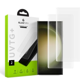 TEMPERED GLASS GLASTIFY UVTG+ 2-PACK GALAXY S23 ULTRA CLEAR