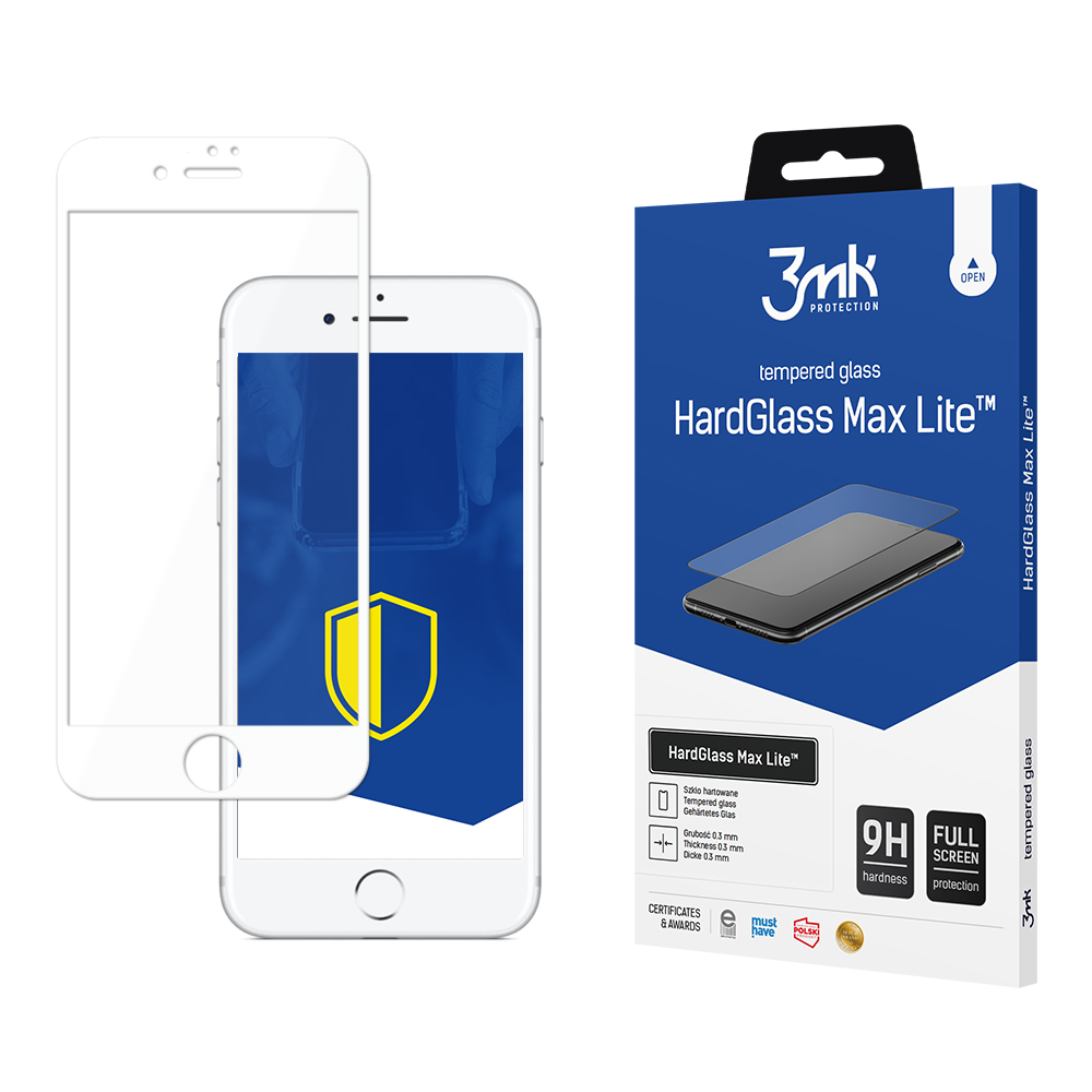 Apple iPhone 7/8 - 3mk HardGlass Max Lite White