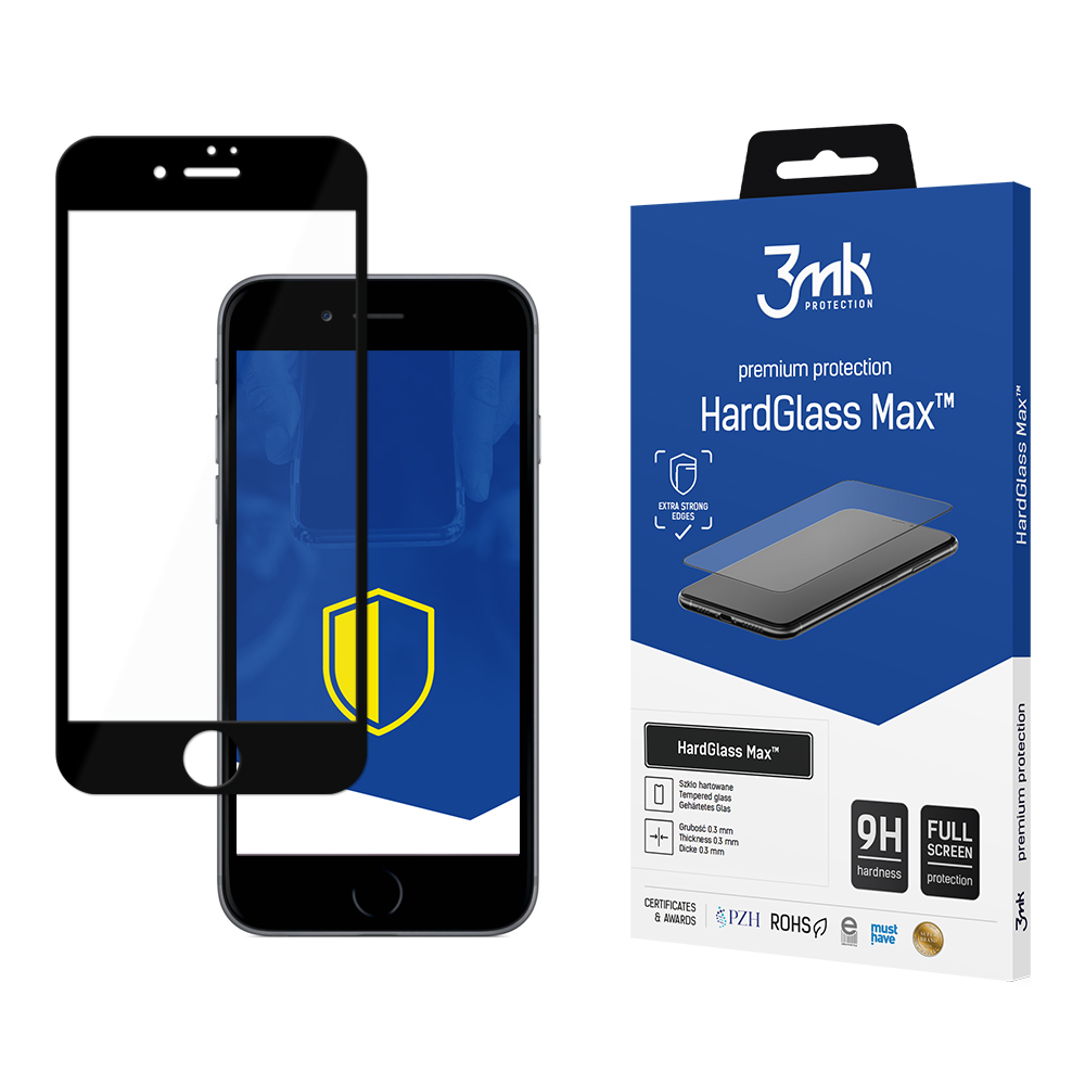 Apple iPhone 8 - 3mk HardGlass Max Black