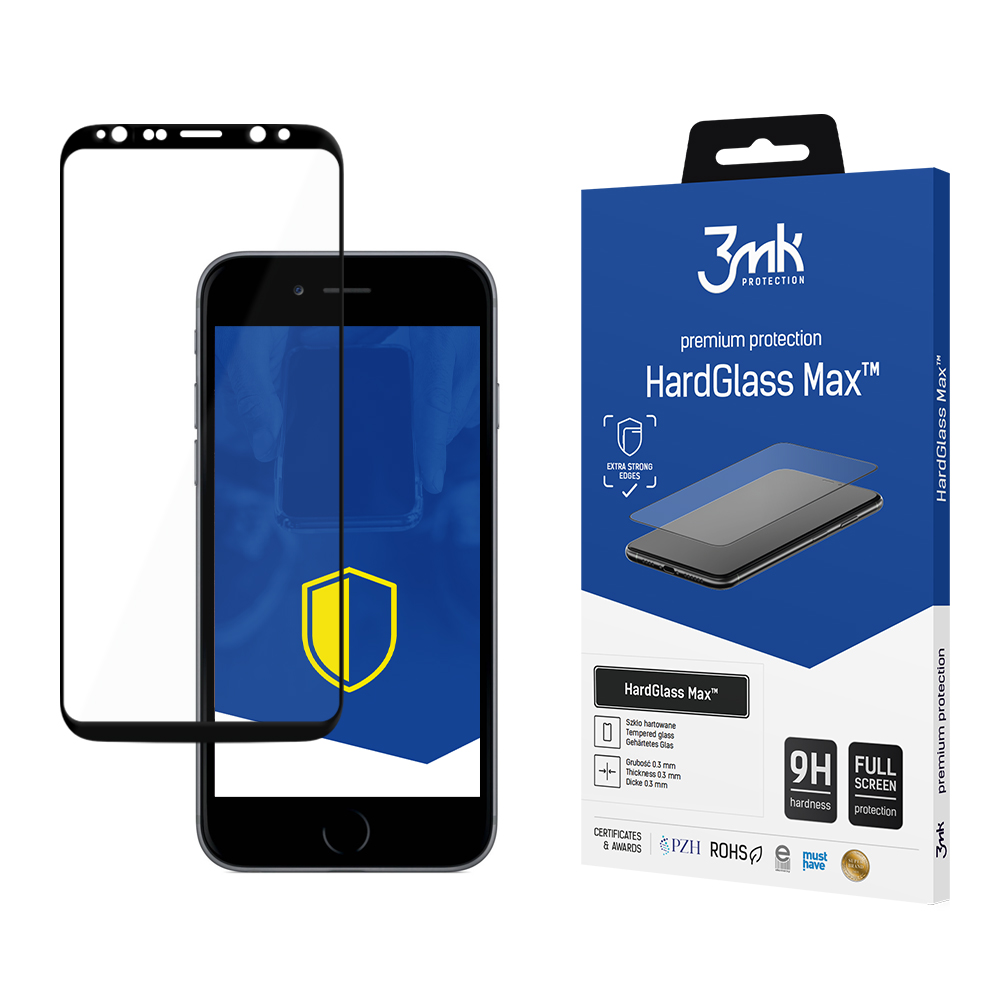 Samsung Galaxy S8+ - 3mk HardGlass Max Black