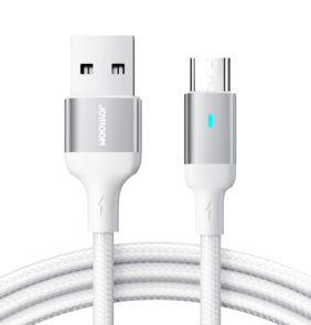 Joyroom USB cable - micro USB 2.4A for fast charging and data transfer 2 m white (S-UM018A10)