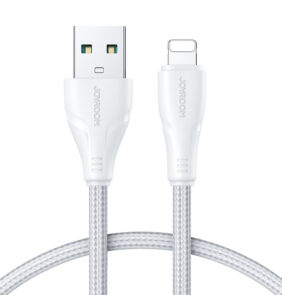 Joyroom cable USB - Lightning 2.4A Surpass Series 1.2 m white (S-UL012A11)