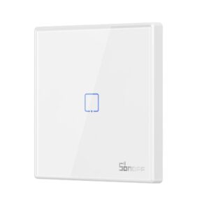 Sonoff T2EU1C-RF Single-Channel Touch Light Switch Switch Wi-Fi Button Remote Control 433MHz White (M0802030009)