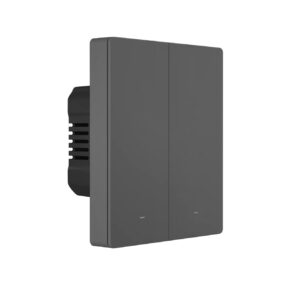 Sonoff smart 2-channel Wi-Fi wall switch black (M5-2C-80)
