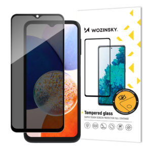 Wozinsky Privacy Glass Tempered Glass Samsung Galaxy A14 5G / Galaxy A14 with Anti Spy Privacy Filter