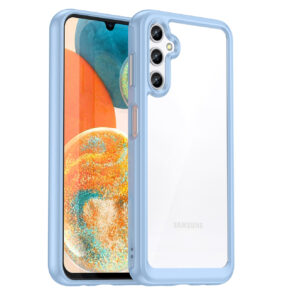 Outer Space Case for Samsung Galaxy A34 5G cover with a flexible frame blue