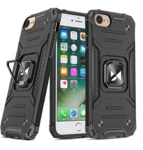 Wozinsky Ring Armor Case Kickstand Tough Rugged Cover for iPhone SE 2022 / SE 2020 / iPhone 8 / iPhone 7 black
