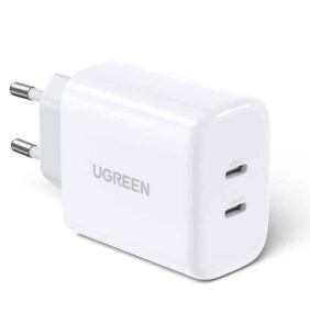 Ugreen charger 2x USB Type C 40W Power Delivery white (10343)