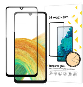 Wozinsky Full Glue Tempered Glass Tempered Glass For Samsung Galaxy A34 5G 9H Full Screen Cover With Black Frame