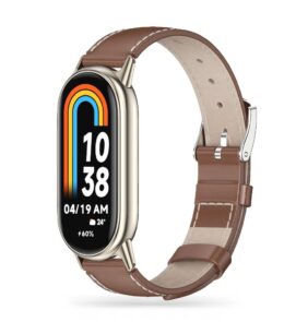 TECH-PROTECT LEATHERFIT XIAOMI SMART BAND 8 / 8 NFC BROWN