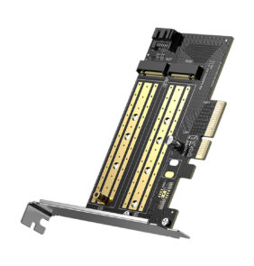 Ugreen expansion card adapter PCIe 3.0 x4 to SSD M.2 M-Key / M.2 B-Key black (CM302)