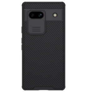 Google Pixel 7a Armored Case with Camera Cover Nillkin CamShield Pro Case - Black