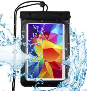 Universal waterproof case for phone / tablet up to 8 inches black