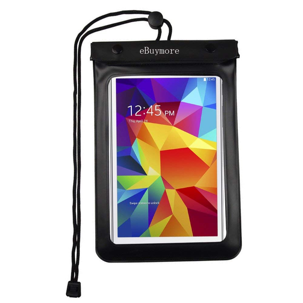 Universal waterproof case for phone / tablet up to 8 inches black