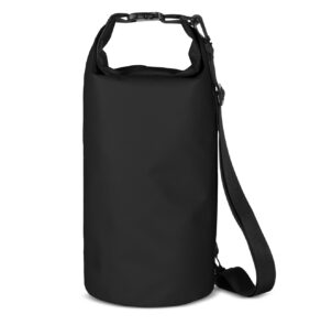 PVC waterproof backpack bag 10l - black
