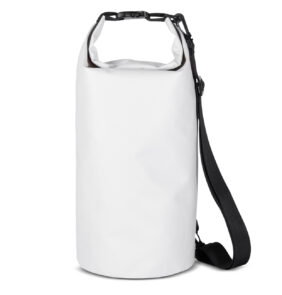 PVC waterproof backpack bag 10l - white