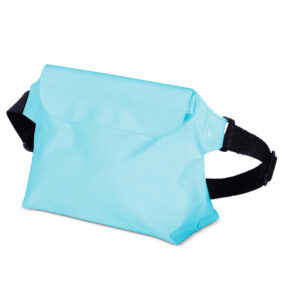 PVC waterproof pouch / waist bag - light blue