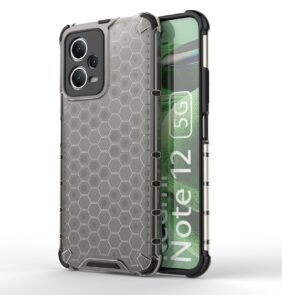 Honeycomb case for Xiaomi Redmi Note 12 5G / Poco X5 5G armored hybrid cover black