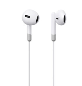 In-ear wired mini jack headphones with remote control Joyroom JR-EW01 - white