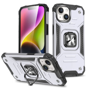 Wozinsky Ring Armor iPhone 15 Plus iPhone 15 Plus Ring Armor Case - Silver