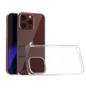 iPhone 15 Pro Max case from the Ultra Clear series in transparent color