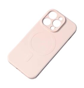 MagSafe Compatible Silicone Case for iPhone 15 Pro Silicone Case - Pink