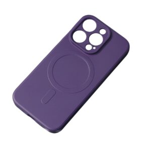 MagSafe Compatible Silicone Case for iPhone 15 Silicone Case - Purple