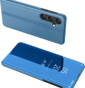 Hard Flip Case for Samsung Galaxy A25 Clear View Case - Blue