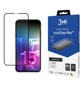 Apple iPhone 15 Pro - 3mk HardGlass Max Black