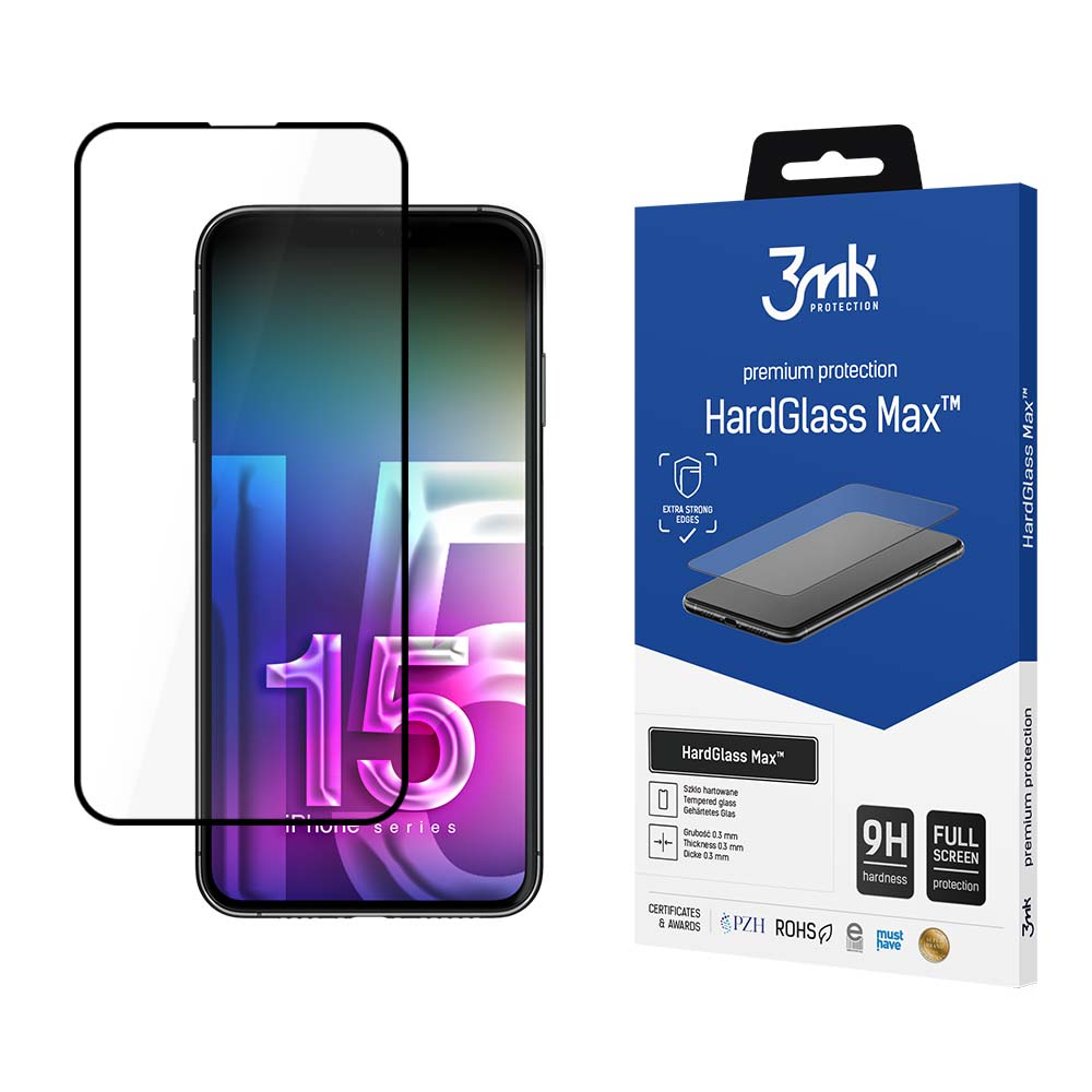 Apple iPhone 15 Pro Max - 3mk HardGlass Max Black