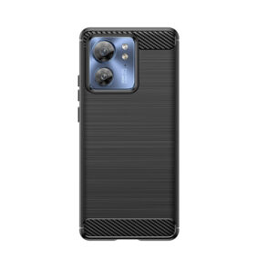 Carbon Case silicone case for Motorola Edge 40 - black