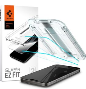 TEMPERED GLASS SPIGEN GLAS.TR ”EZ FIT” 2-PACK IPHONE 15 PRO MAX CLEAR