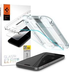 TEMPERED GLASS SPIGEN GLAS.TR ”EZ FIT” IPHONE 15 CLEAR