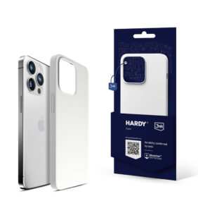 Apple iPhone 15 Pro - 3mk Hardy Silicone MagCase Silver-White