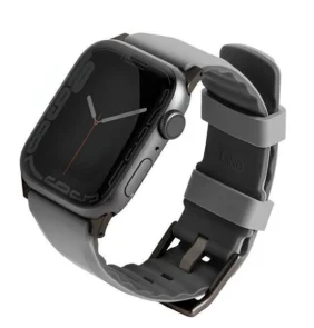 UNIQ pasek Linus Apple Watch Series 4/5/6/7/8/SE/SE2 38/40/41mm. Airosoft Silicone szary/chalk grey