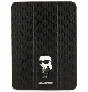 Karl Lagerfeld KLFC11SAKHPKK iPad 10.9" Folio Magnet Allover Cover black/black Saffiano Monogram Ikonik