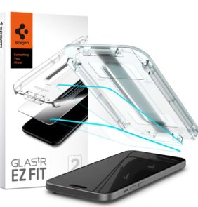 TEMPERED GLASS SPIGEN GLAS.TR ”EZ FIT” 2-PACK IPHONE 15 CLEAR