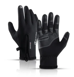 Winter phone sports gloves (size M) - black