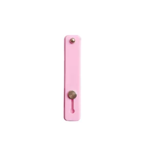 Self-adhesive finger holder with zipper - pink