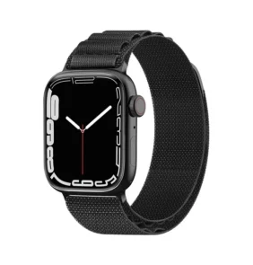 Strap with Alpine steel buckle for Apple Watch 38/40/41 mm - black