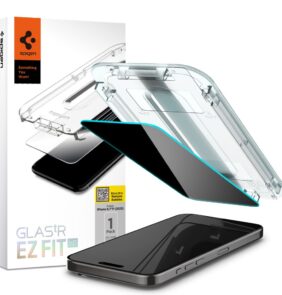TEMPERED GLASS SPIGEN GLAS.TR ”EZ FIT” IPHONE 15 PRO MAX PRIVACY