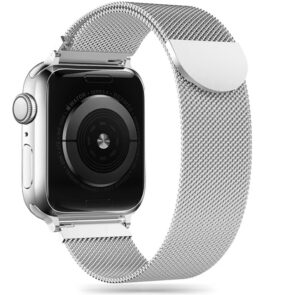TECH-PROTECT MILANESEBAND APPLE WATCH 8 / 9 / 10 / 11 / SE (40 / 41 / 42 MM) SILVER