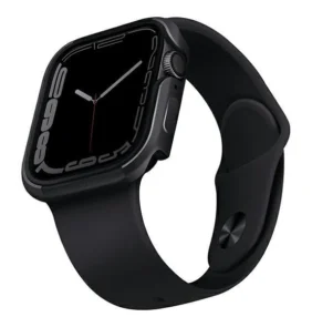 UNIQ etui Valencia Apple Watch Series 4/5/6/7/8/SE 40/41mm. grafitowy/graphite