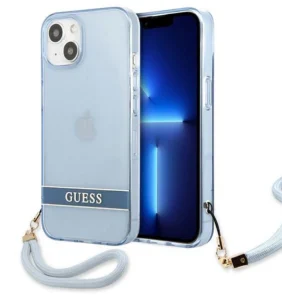 Guess GUHCP13MHTSGSB iPhone 13 6.1 "blue / blue hardcase Translucent Stap