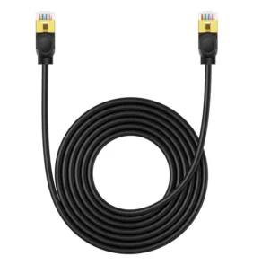 Baseus fast RJ45 cat. network cable. 7 10Gbps 5m thin black