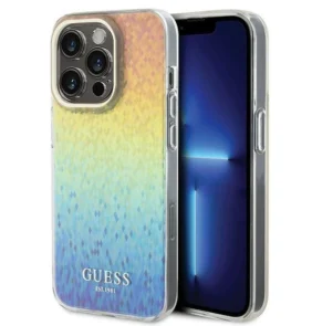 Guess IML Faceted Mirror Disco Iridescent case for iPhone 15 Pro - multicolored
