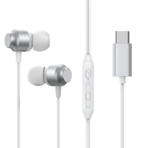 Joyroom JR-EC06 USB-C in-ear headphones - silver