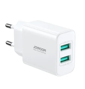Joyroom JR-TCN04 2xUSB-A 10.5W 2.1A mains charger - white